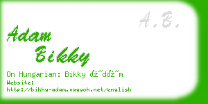 adam bikky business card